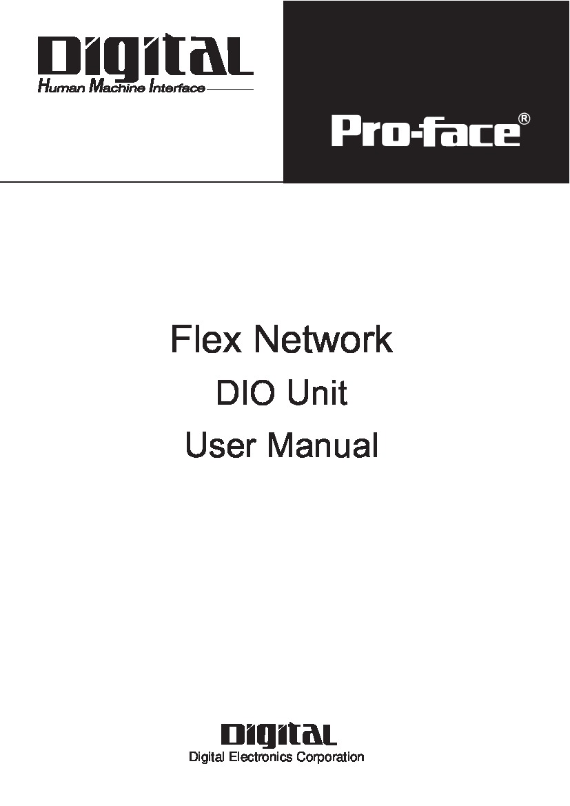 First Page Image of FN-X16TS41 Flex Network DIO Unit User Manual.pdf